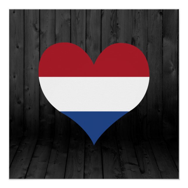 Netherlands flag coloured poster (Front)