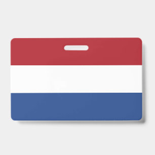 Netherlands Flag ID Badge