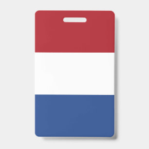 Netherlands Flag ID Badge