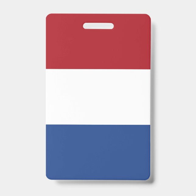 Netherlands Flag ID Badge (Front)