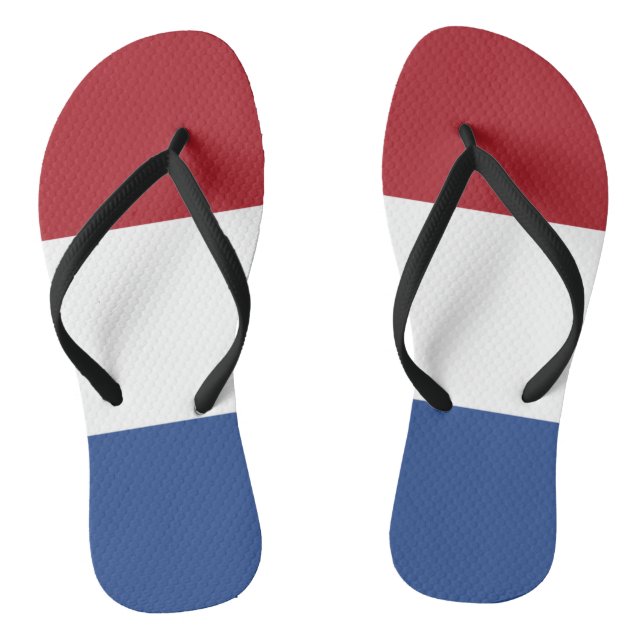 Netherlands Flag Jandals (Footbed)