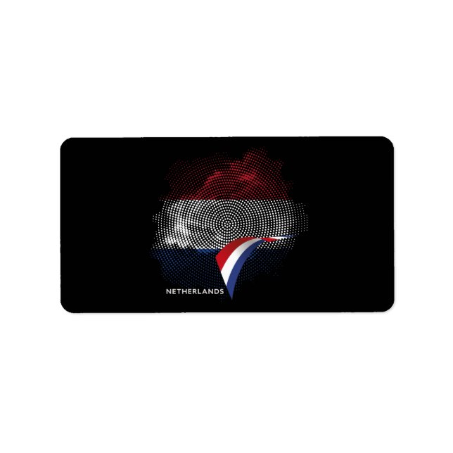 Netherlands flag label (Front)