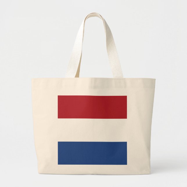 Netherlands Flag Large Tote Bag (Front)