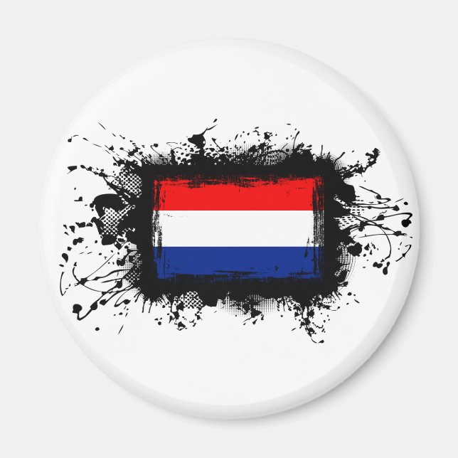 Netherlands Flag Magnet (Front)