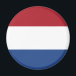 Netherlands Flag Magnet<br><div class="desc">Magnet with the flag of Netherlands.</div>
