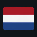 Netherlands Flag Magnet<br><div class="desc">Patriotic flag of Netherlands.</div>