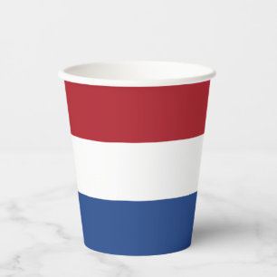 Netherlands Flag Paper Cups