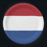 Netherlands Flag Paper Plate<br><div class="desc">Netherlands Flag</div>
