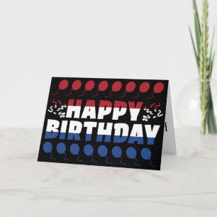 Netherlands Flag Patriotic Birthday Card