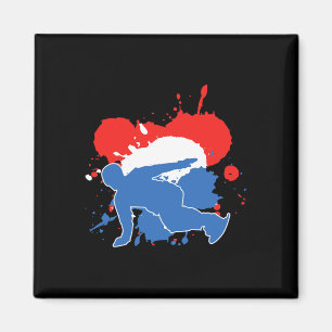 Netherlands Flag Snowboarder - Dutch Snowboarding  Magnet