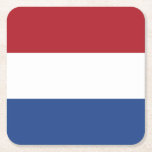 Netherlands Flag Square Paper Coaster<br><div class="desc">Patriotic flag of Netherlands.</div>