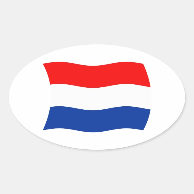 Netherlands Flag Sticker (Front)