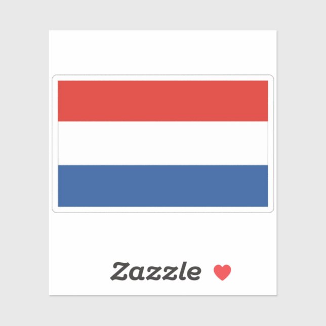 Netherlands Flag Sticker (Sheet)