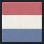 Netherlands Flag Stone Coaster<br><div class="desc">Patriotic flag of Netherlands.</div>