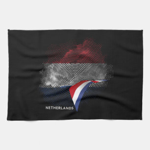 Netherlands flag tea towel