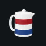 Netherlands Flag Teapot<br><div class="desc">Elegant Teapot with Flag of Netherlands. This product its customisable.</div>