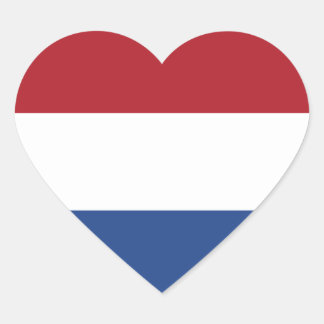 Netherlands/Holland/Dutch/Hollander Heart Flag Sticker
