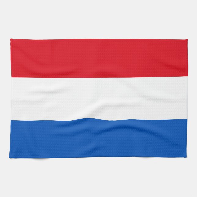 Netherlands Holland Flag Tea Towel (Horizontal)