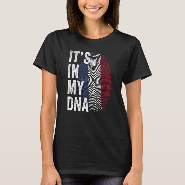 Netherlands It's In My DNA Dutch Fingerprint Holla T-Shirt (Front)