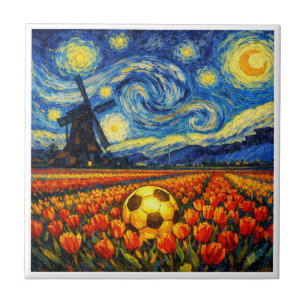 Netherlands Landmark and Landscape Soccer Tile