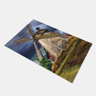 Netherlands Landscape Doormat Windmill