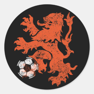 Netherlands Lion Classic Round Sticker