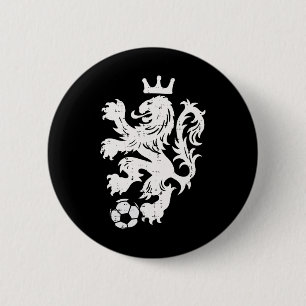 Netherlands Lion Dutch Orange Soccer Fan Men Women 6 Cm Round Badge