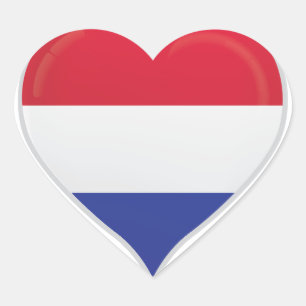Netherlands love flag pride heart sticker