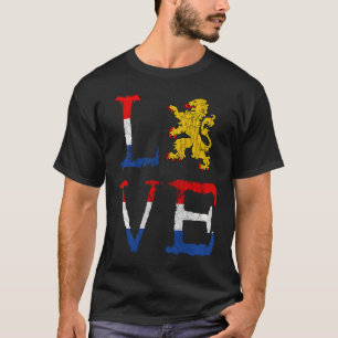 Netherlands Love Holland Love Oranje Lion Crest Ne T-Shirt