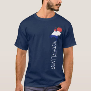 NETHERLANDS Map and Flag Holland T-Shirt