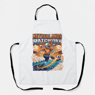 Netherlands Match Day Skeleton Striker Nations Hig Apron