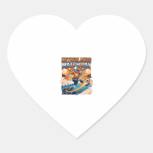 Netherlands Match Day Skeleton Striker Nations Hig Heart Sticker