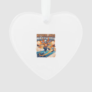 Netherlands Match Day Skeleton Striker Nations Hig Ornament