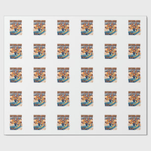 Netherlands Match Day Skeleton Striker Nations Hig Wrapping Paper