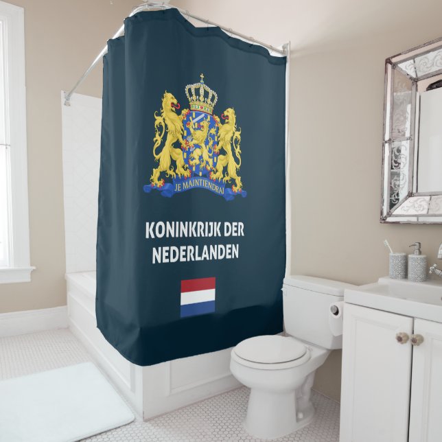 Netherlands passport phone case shower curtain (In Situ)