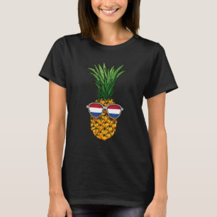 Netherlands Pineapple Holland Flag Sunglasses Su T-Shirt