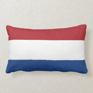 Netherlands Plain Flag Lumbar Cushion