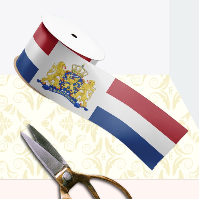 Netherlands Ribbon, Emblem, patriotic, Dutch Flag Satin Ribbon (Creator Uploaded)