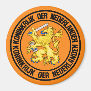 Netherlands Round Emblem Magnet