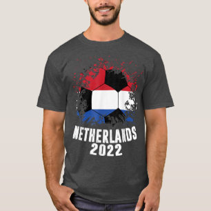 Netherlands Soccer 2022 Dutch Holland Flag Soccer  T-Shirt