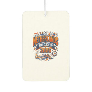 Netherlands Soccer 2026 Soccer Bold Country Typogr Car Air Freshener