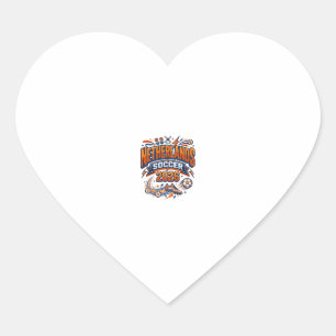 Netherlands Soccer 2026 Soccer Bold Country Typogr Heart Sticker