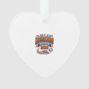 Netherlands Soccer 2026 Soccer Bold Country Typogr Ornament