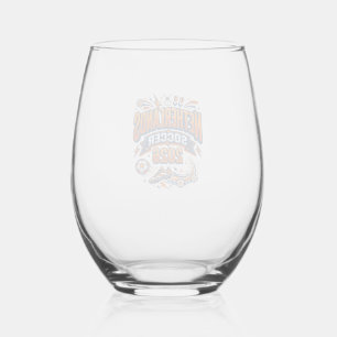 Netherlands Soccer 2026 Soccer Bold Country Typogr Stemless Wine Glass