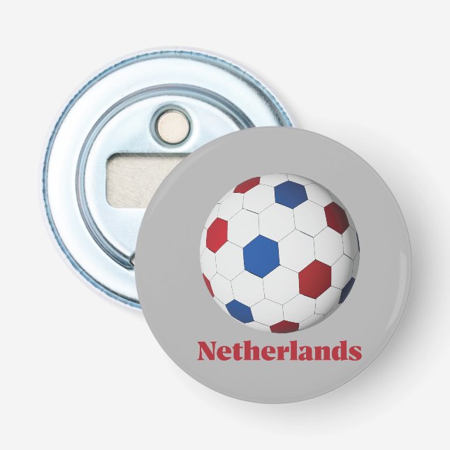Netherlands Soccer Bottle Opener (Front)