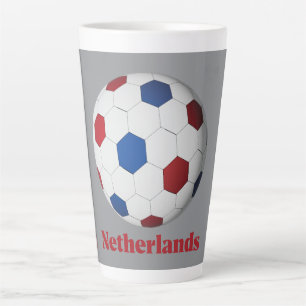 Netherlands Soccer Latte Mug