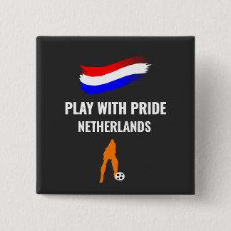 Netherlands Soccer Pride 2026 Jersey 15 Cm Square Badge
