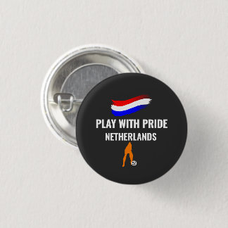Netherlands Soccer Pride 2026 Jersey 3 Cm Round Badge