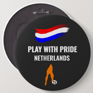 Netherlands Soccer Pride 2026 Jersey 6 Cm Round Badge