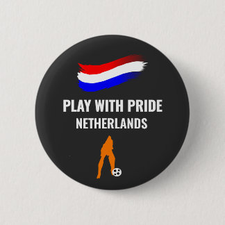 Netherlands Soccer Pride 2026 Jersey 6 Cm Round Badge